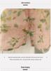 2026 Korean-Style Plus Size Slimming Retro Print Cotton-Linen Two-Piece Summer Set for Women