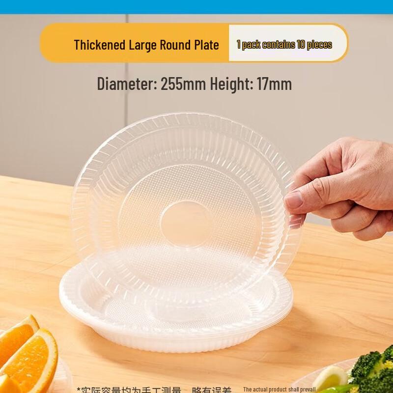 Thickened Plastic Dinner & BBQ Plate