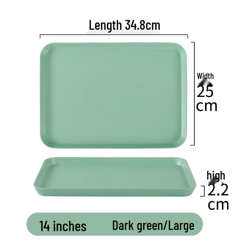 Nordic Style Rectangular Melamine Serving Tray