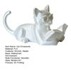 Yousheng Reading Cat Ornament, 3D Printed Desk Decor with Glasses & Book, Multi-Functional Phone Stand Holder Bookend, Eco PLA Home Decor Gift for