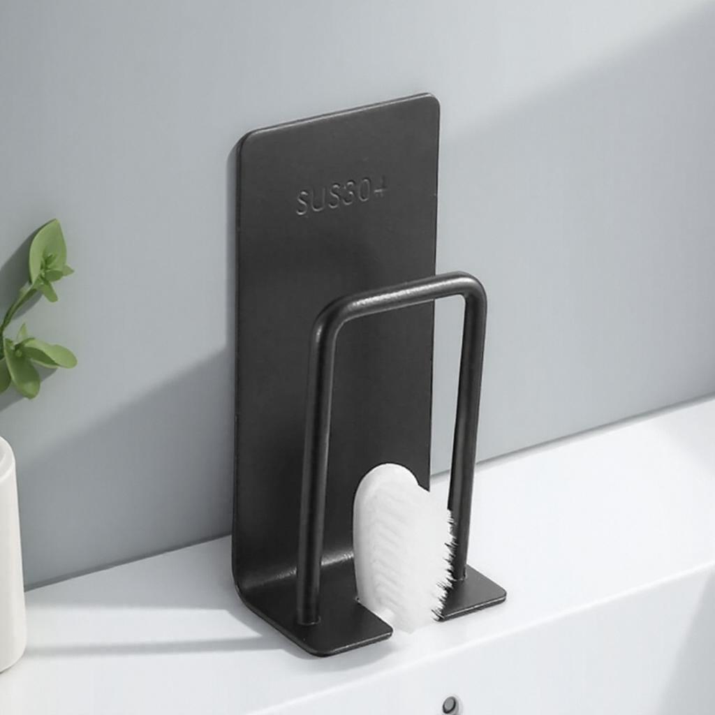 Creative Stainless Steel Toothbrush Holder Cup Stand Rack Bathroom Accessory Traceless Design for Home Use