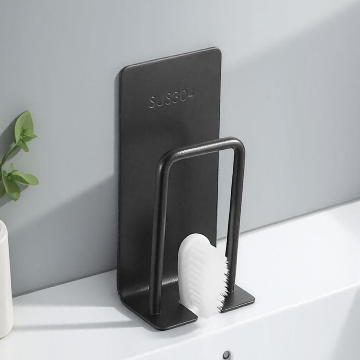 

Креативный держатель для зубных щеток из нержавеющей стали, подставка для чашки, аксессуар для ванной комнаты, дизайн без следов для домашнего использования