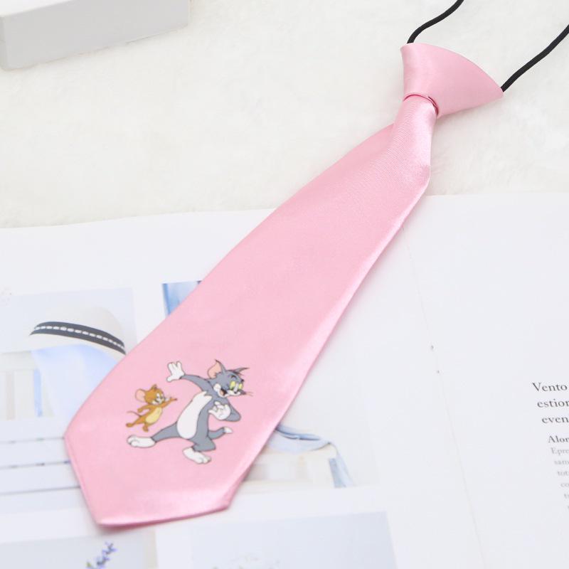 Korean Style Cartoon Kids Polyester Silk Tie for Children s Team Performance модель 005