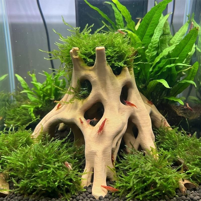 Aquarien Treibholz Dekoration Baumwurzel Verstecke für Fische und Garnelen Ruheplatz Laichplatz und Unterschlupf Natürliche Haltbarkeit