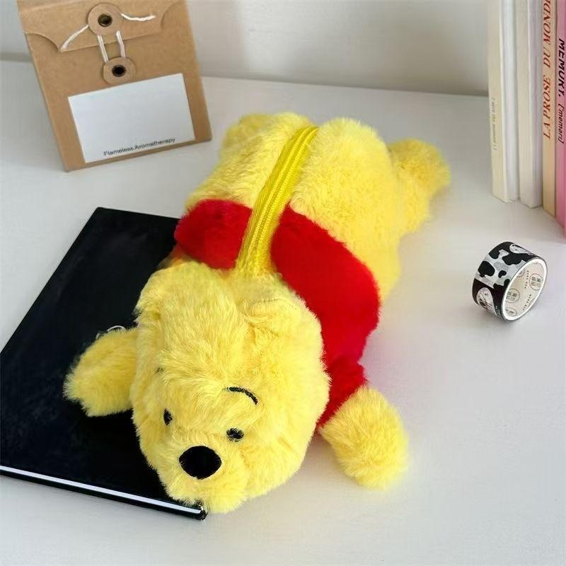 Astuccio Portapenne Peluche Winnie The Pooh ad Alta Capacità per la Scuola