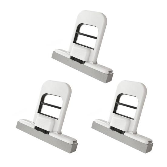 1/2/3 ks Mini mop s designem hlubokých drážek Mokrý/suchý houbový mop Jednoruční ždímací rukojeť Skládací stolní mop