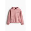H M Printed Hoodie Loose Fit Pink Napa Valley