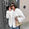 New Imitation Fur Women's Plush Coat Autumn and Winter Thickened Warm Large Lapel Environmentally Friendly Wool Coat