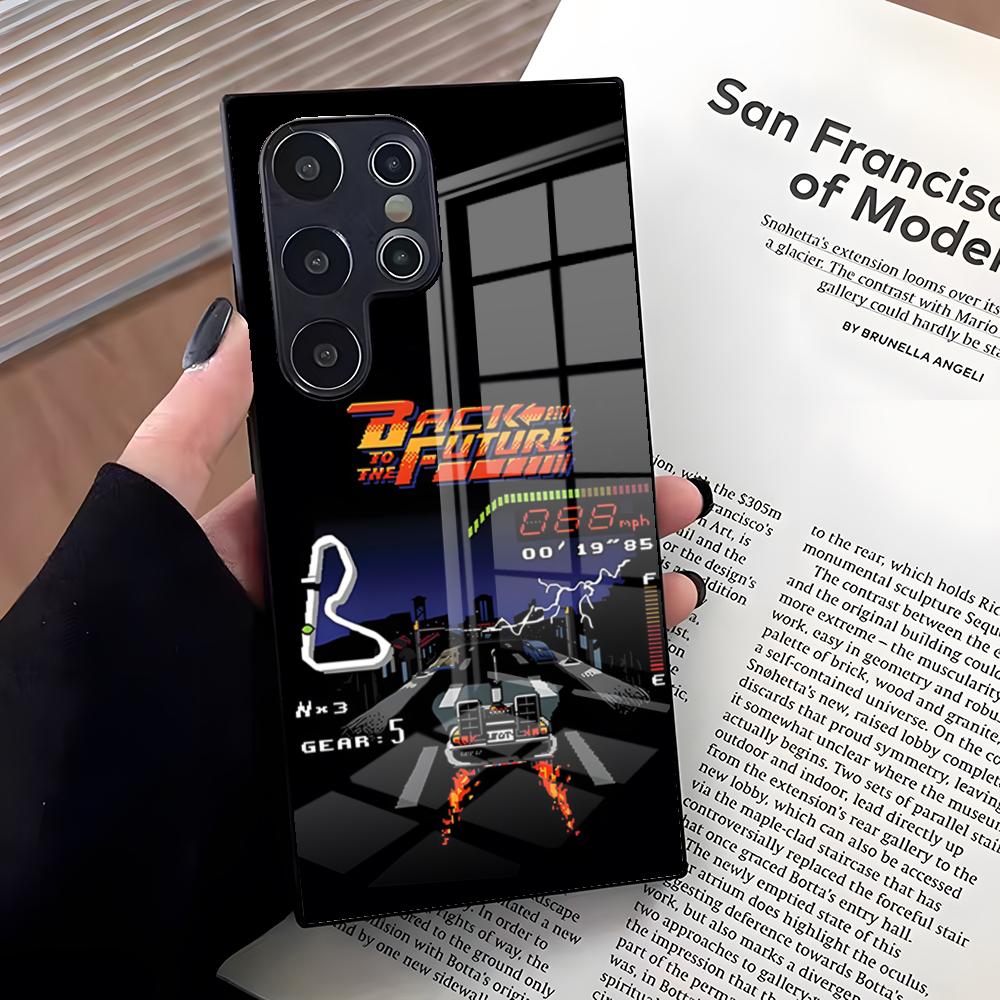 Back To The Future Phone Case For Samsung S26 Ultra S25 Edge Ultra S23 S22 S21 S20 Ultra Plus S24 Fe A25 Glass Cover