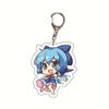 Anime Key Holder Eastern Project Mokou Kei Acrylic Keychain Bag Charm Anime Themed Collectible Toy