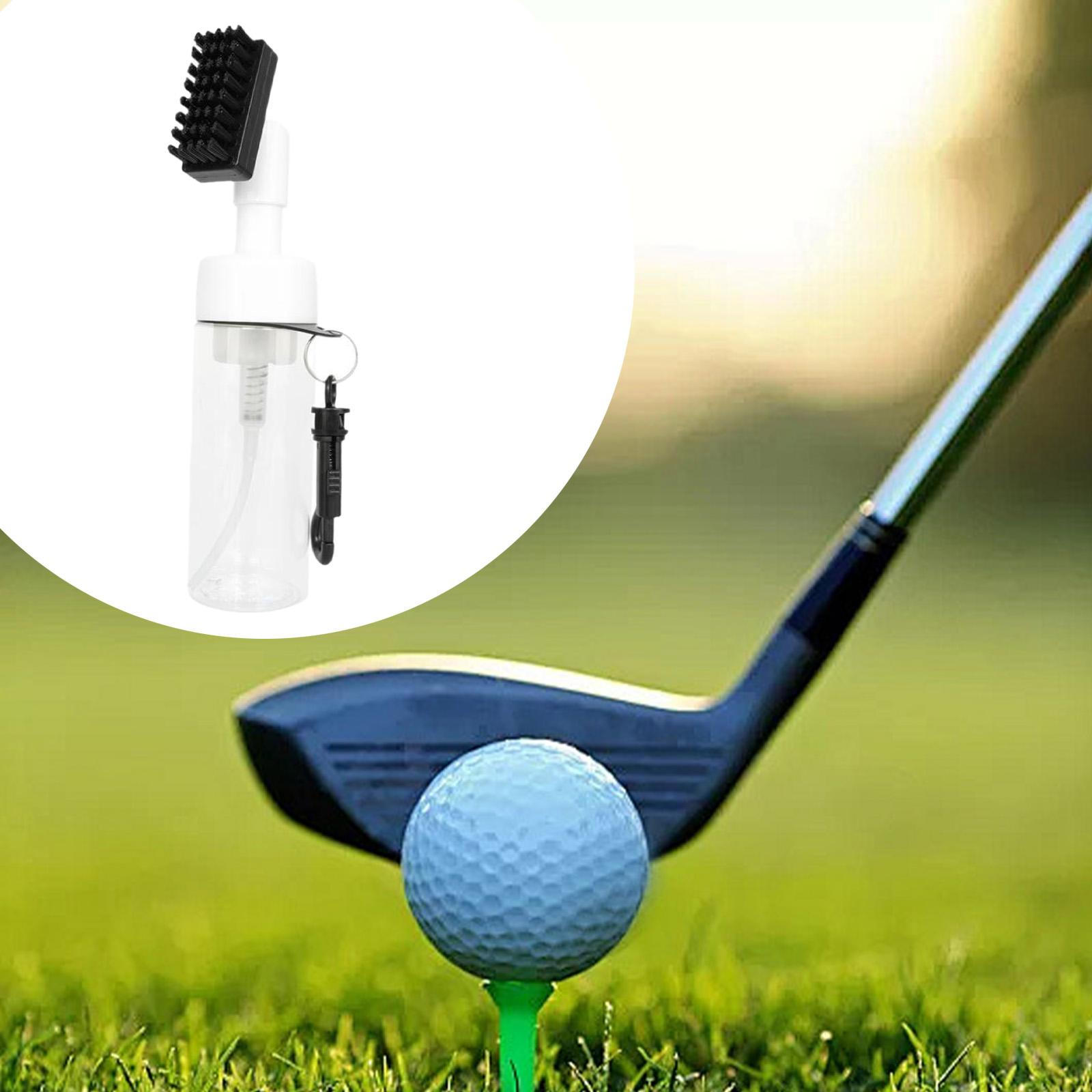 

Golf Club Brush Groove Cleaner Lightweight Cleaning Compact with Black with Hook