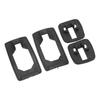 4Pcs Door Handle Seal Set Front Rear Left Right Rubber Black Easy To Install for III 3 Car