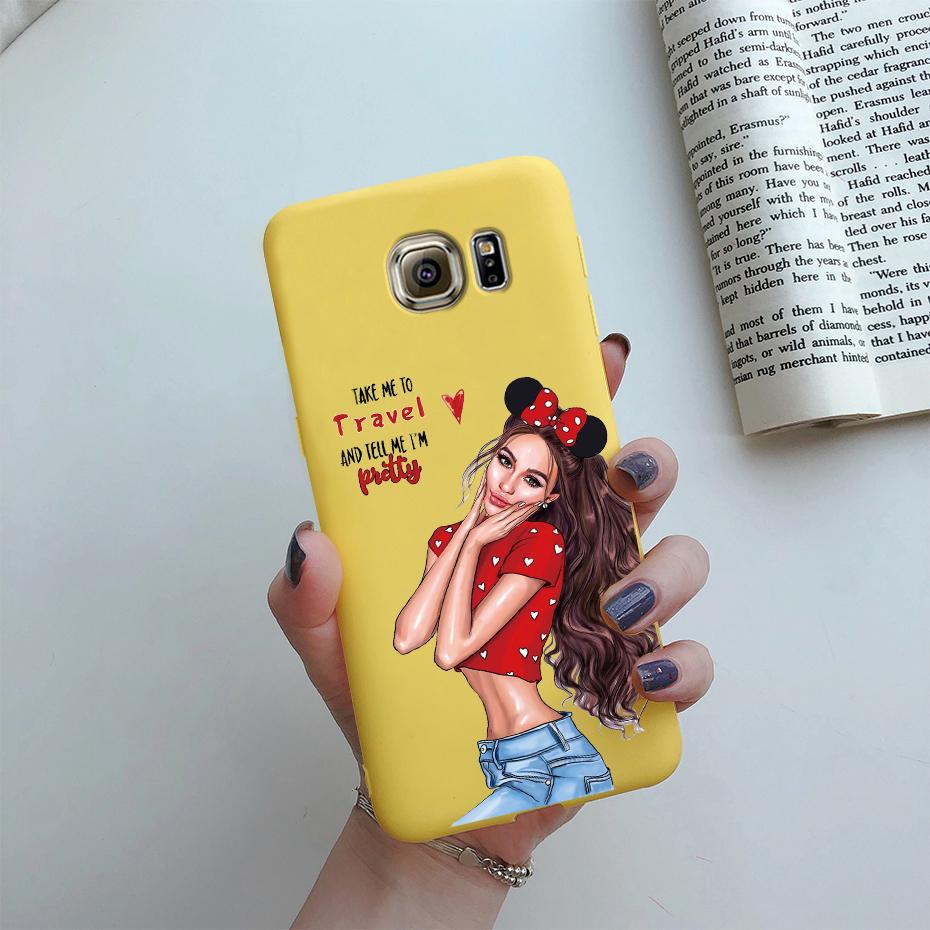 For Samsung Galaxy S7 egde case Cover for Samsung Galaxy S6 edge Case for Samsung S7 S6 G920F SM-G925F Cover Cute Silicon Fundas
