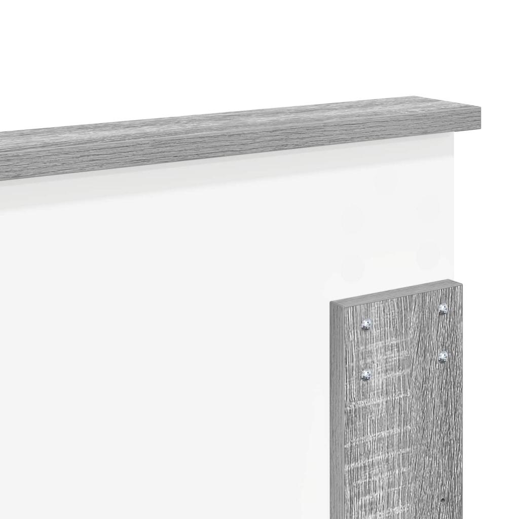Headboard in Grey Sonoma 135 cm Particleboard