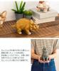 Suora Animal Owl Woodgrain Polyresin Piggy Bank