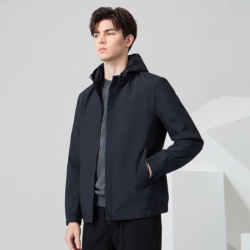 Dancing with Wolves Men's Detachable Hooded Commuter Jacket