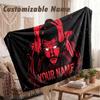 Custom Name Flannel Blanket,The Weeknd Lightweight Warm Bed Blanket For Couch & Holiday Gift