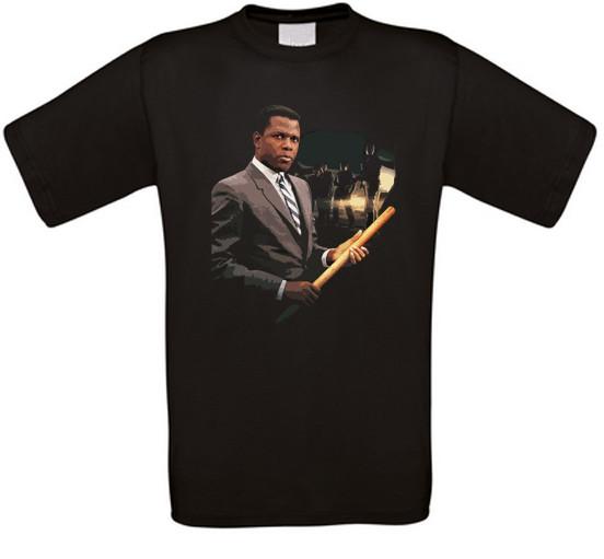 Sidney Poitier IN The Heat Of The Notte Culto Movie T-Shirt XXL