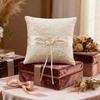 Delicate Lace Flower Bridal Rings Pillow European Styles Rings Container Cushion For Western Ceremony Event Decoration