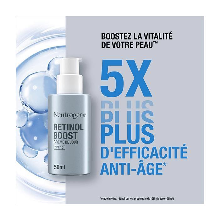Neutrogena Retinol Boost Crème Visage Hydratante de Jour Anti-âge SPF 15 50ml