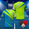 New Men Women Table Tennis Badminton Training Clothing Sportswear T-shirt Quick Dry Gym Tops O-Neck Short Sleeve Club Uniform