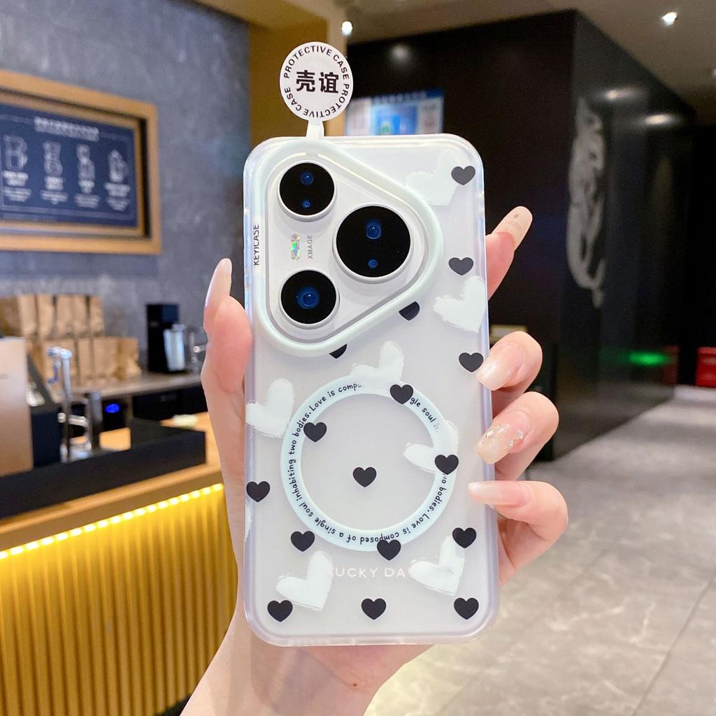 Skin-sensitive Magnetic Double-layer IMD Huawei Pura11Pro Mobile Phone Case, Star Person mate11KT Cat Protective Case