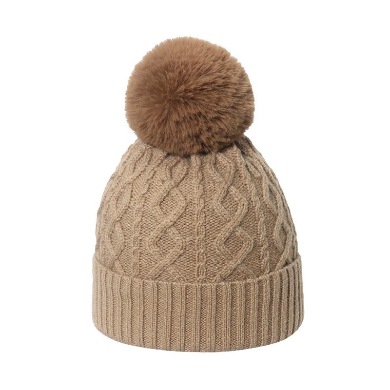 Ins Japanese and Korean Version Wool Hat Autumn and Winter Casual Versatile Trend Thermal Hat Geometric Rhombus Plaid Knitted Hat Women
