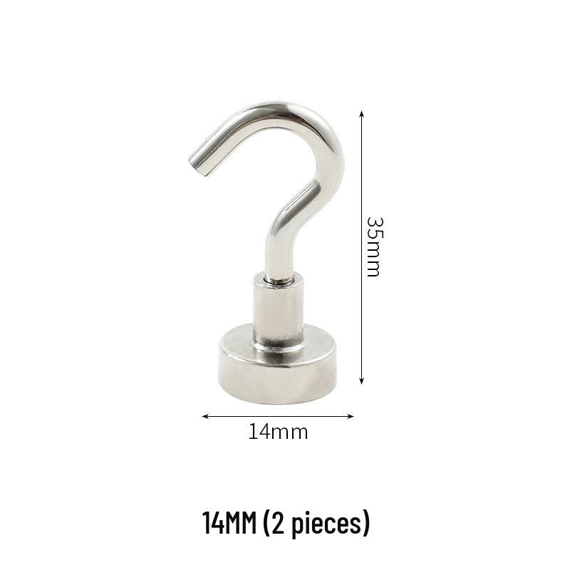 Super Strong Magnet Hook - High Strength, Punch-Free Refrigerator Magnet Fixer