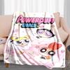 1PC The Powerpuff Girls printed blanket, all season lightweight home office outdoor nap multifunctional blanket A8