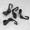 Multi Purpose Car Interior Seat Back Hook Hanger Vehicle Headrest Rear Rack Bag Holder(Black 4Pcs)