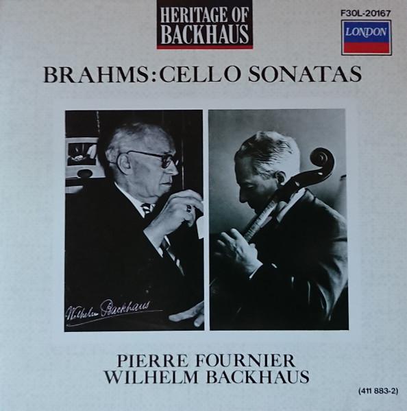 

CD BRAHMS, WILHELM BACKHAUS, PIERRE FO - Cello Sonatas F30L20167,41188 London Records 1988 Japan Classical Used