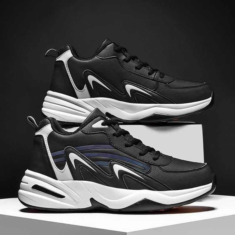 Sports and leisure shoes Running shoes Tide shoes 46 47 Shock absorption and height increase Men's shoes extra large size 48 Travel non-slip work