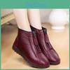 Thickened Casual Winter Fleece And Snow Boots Largesized Lowtop Zipper Womens Cotton Shoes