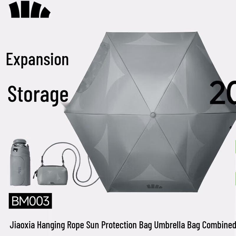 Beneunder Portable UV Protection 6-Fold Sun/Rain Umbrella