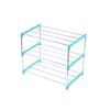 3/4 Layers Shoe Rack Assembled Easy Installation Stainless Steel Household Slipper Storage Shelf for Home