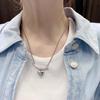 Korean Style Retro Love Heart Necklace - Trendy, Simple Clavicle Chain for Women's Fashion