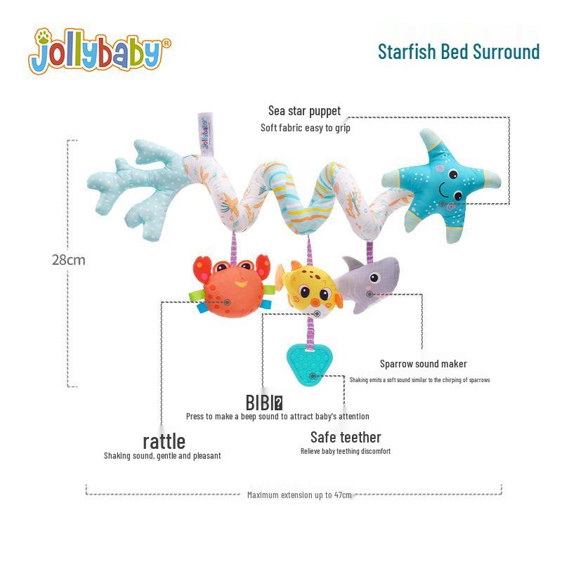 

Jollybaby Коляска для новорожденных Комфортный ремешок и набор игрушек-прорезывателей