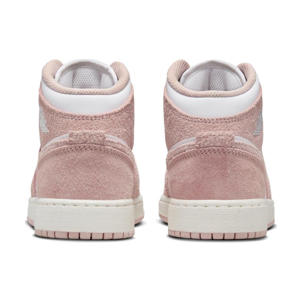 Air Jordan 1 Mid SE GS Legend Pink Kids Sneakers White Sail FN7432-161