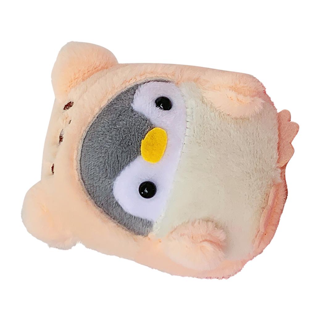 Cute Penguin Keychains Mini Cute Stuffed Penguin in Bear Costume Dressed Plush Toys Keychain for