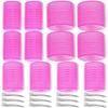 16/24pcs Self Grip Hair Rollers No Heat Hair Curlers Heatless Curls Hair Bangs Volume Self-adhesive Hook & Loop DIY Styling Tool