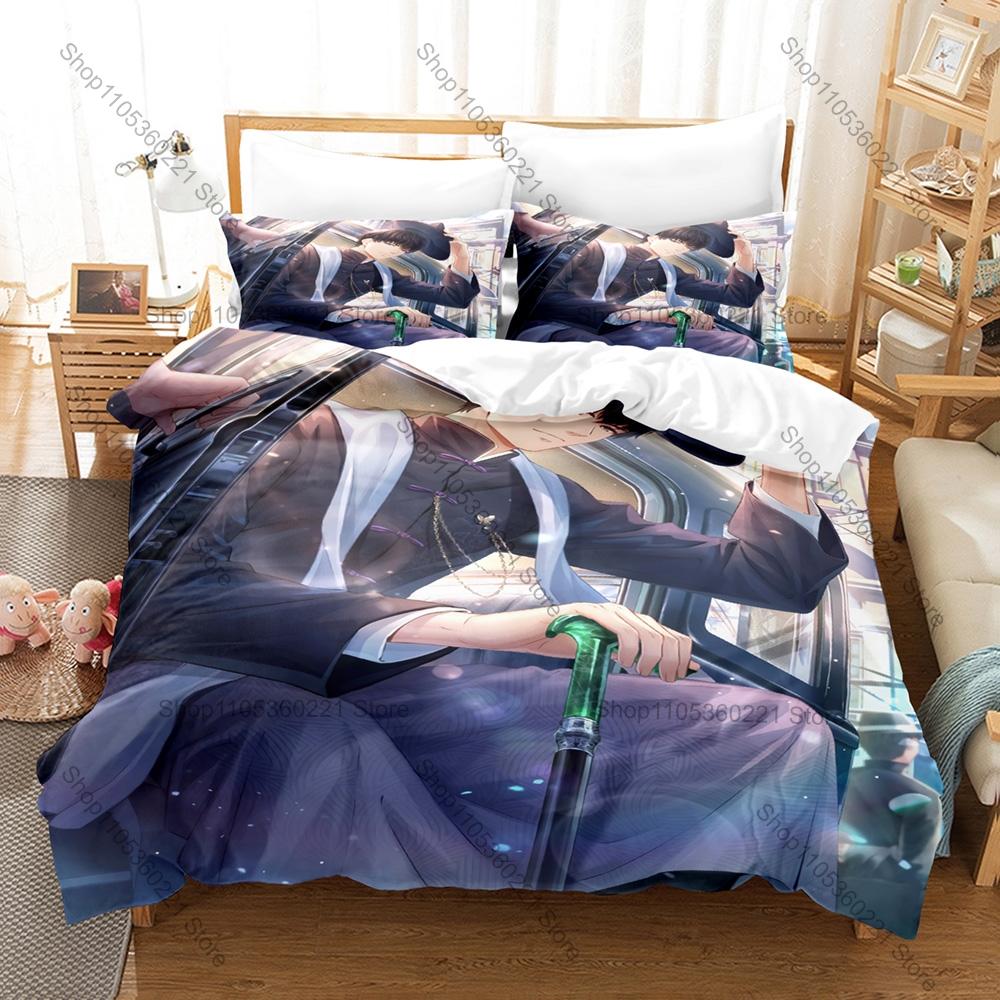 Cool Light and Night Bedding Set Duvet Cover + 2 Pillowcases Osborn Evan Sariel Jesse Charlie Game Male Character Bedroom Decor