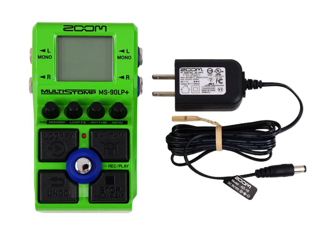 ZOOM Looper Pedal with Genuine Adapter MS-90LP+ Multi-Stomp (Green)