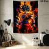 Son Goku Wall Tapestry Aesthetic Wall Hanging Printed Fabric Blanket Decorative Tapestries For Bedroom Living Room Home Decor