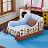 Soft Velvet Christmas Sled Dog Bed Warm Plush Winter Warm Dog Nest Pet Cat Cushion  Bedroom