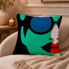 Pop style modern girlcreativity, fashion Cushion Cover Anti-dustmite Pillowcase Invisible zipper silky short plush Sofa cushion