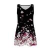 Women's Casual Sundress With Pockets Summer Boho Beach Dress T-Shirts Dress V Neck Loose Tank Dresses