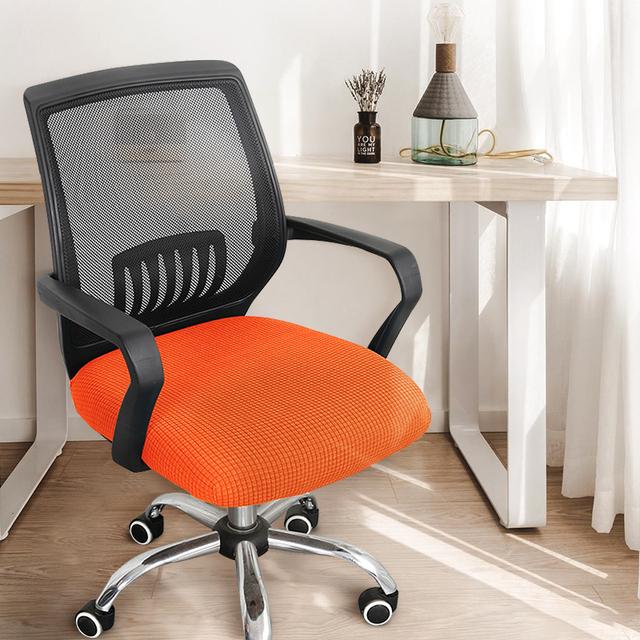 Office Seat Cover Thickened Simple Chair Cover Elastic Home Stool Cover Fabric General Computer Swivel Chair Cover