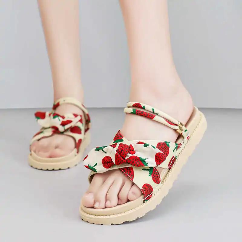 Fashion Non-slip Spring-autumn Nude Sandal Shoes Womans Anti-slip Bath Slipper Sneakers Sports Krasovka Fat Maker Seasonal Teniz