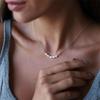 Elegant Freshwater Pearl Necklace with 14K Plated Titanium Steel Clavicle Chain - Versatile Design for Women