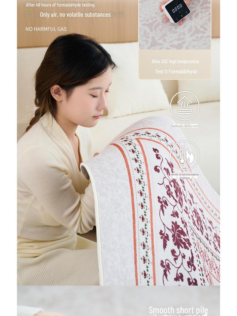 Bohemian Dirt-Resistant Living Room Carpet: Easy-Care, No-Wash 2025 High-End Light Luxury Sofa Blanket & Bedroom Floor Mat